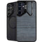 Charcoal Wood Galaxy S25 Kickstand Case